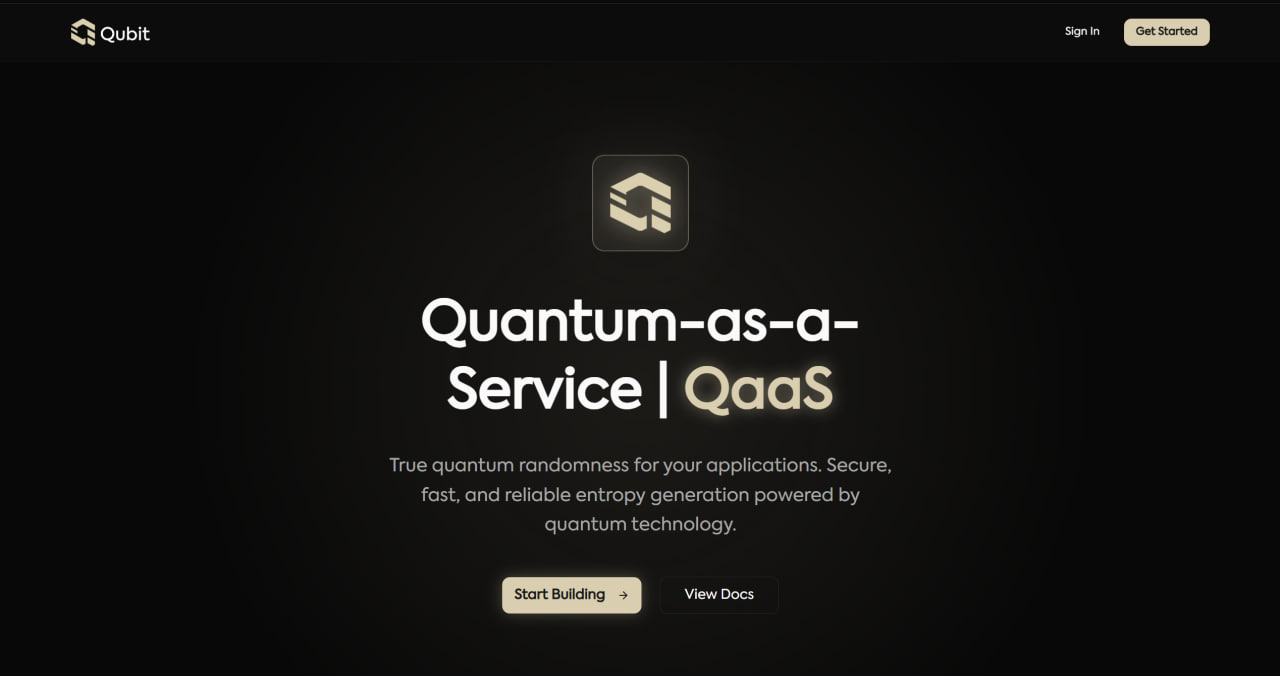 QaaS Landing Page